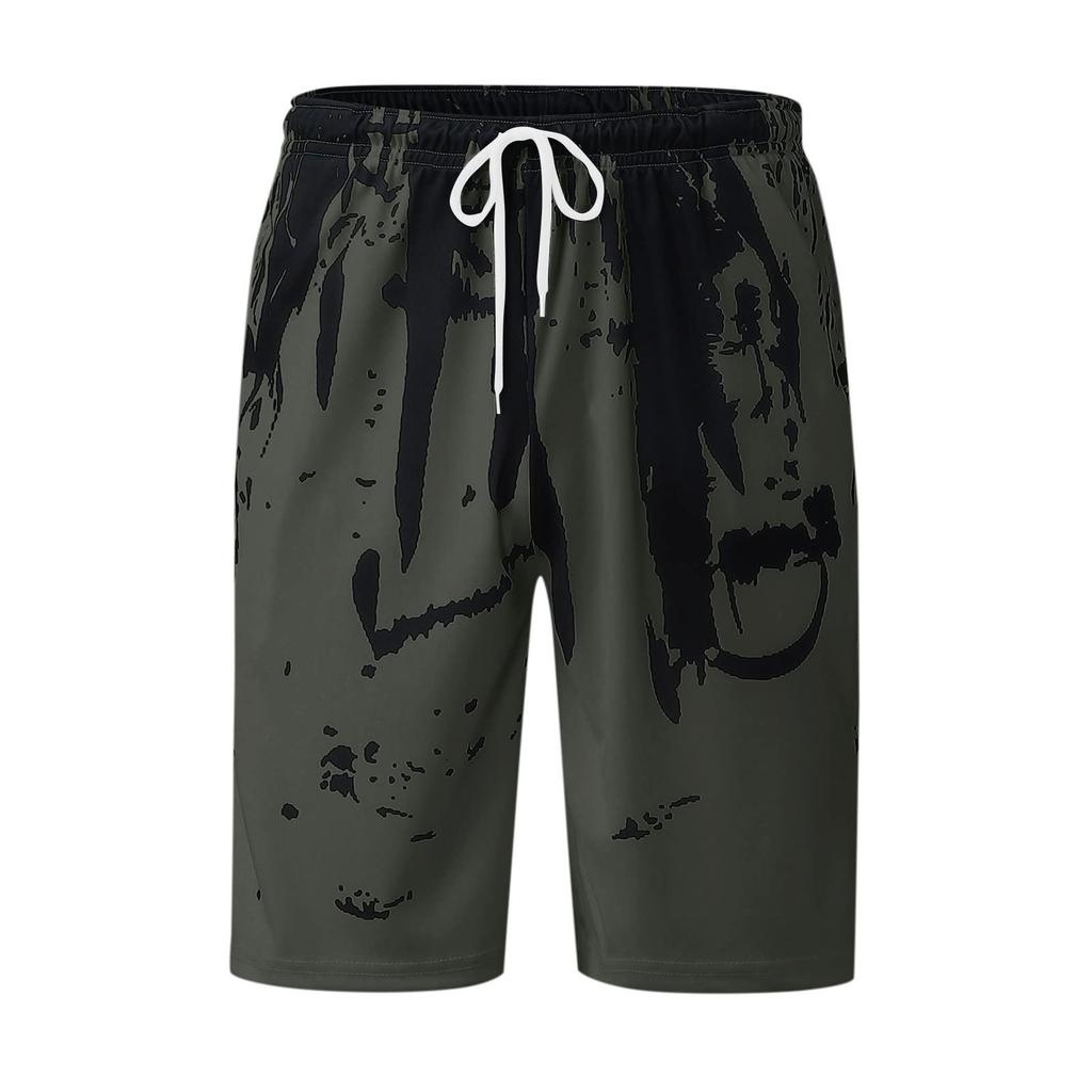 Herren Badehose Schnelltrocknend mit Kordelzug, Leichte Sommer Strandshorts, -Aktivierte Farbwechselnde Shorts