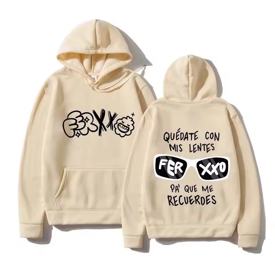 Ferxxoo Feid 2024 Retro Harajuku Hoodie Unisex Funny Classic Graphic Pullover Sweatshirt Vintage Style for Women And Men