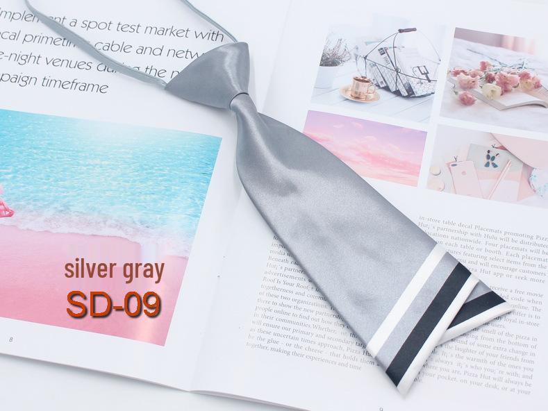 Korean Style Silk Blend Double Layer Bow Tie for Women - Academy Style JK Uniform