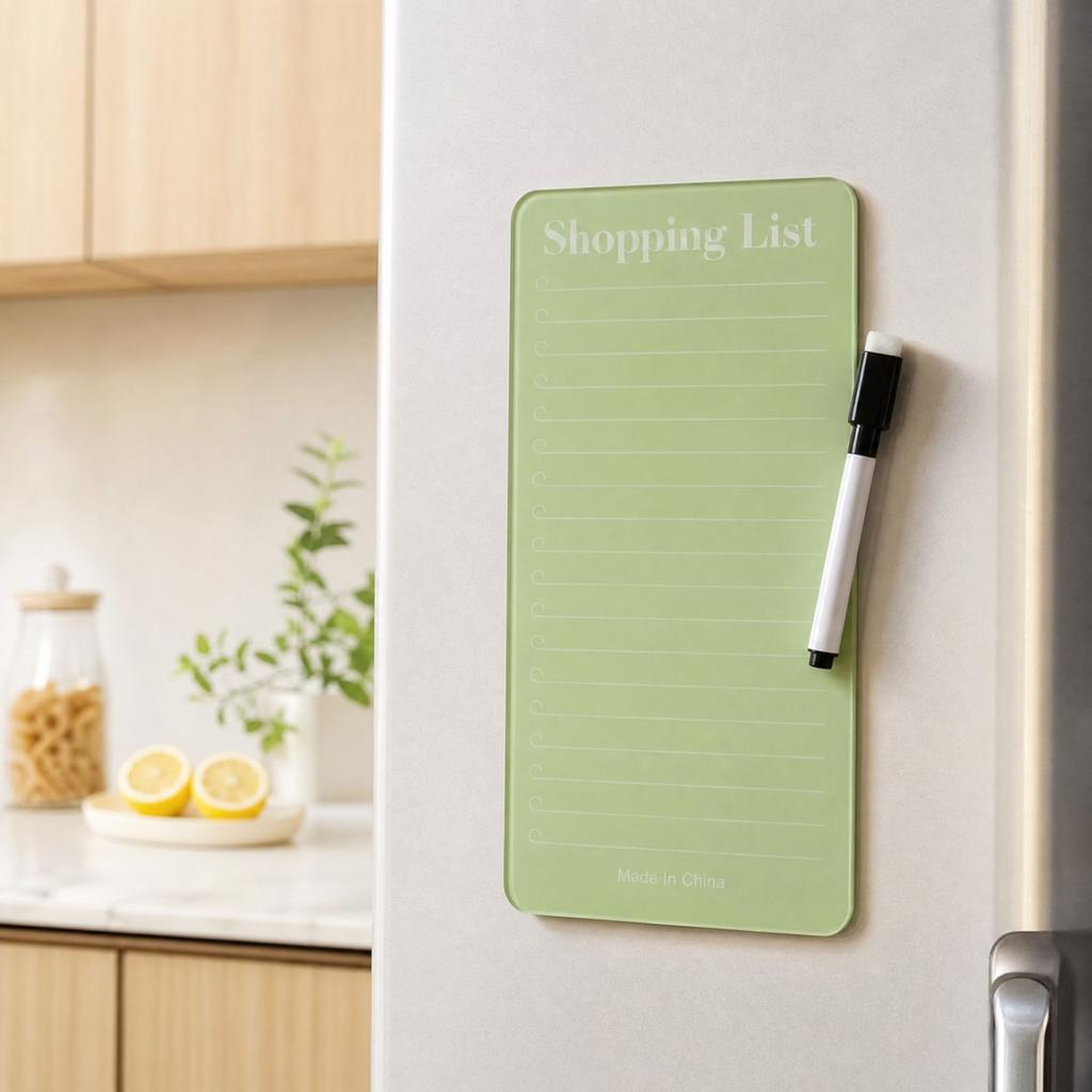 Acrylic Magnetic Chore Chart for Family - Reusable Erasable Weekly To-Do List, Fridge Message Board
