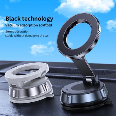 Ultra Magnetic Phone Holder Foldable Car Phone Mount Dashboard Phone Bracket 360 Degree Rotation Vacuum Suction Cup GPS Stand