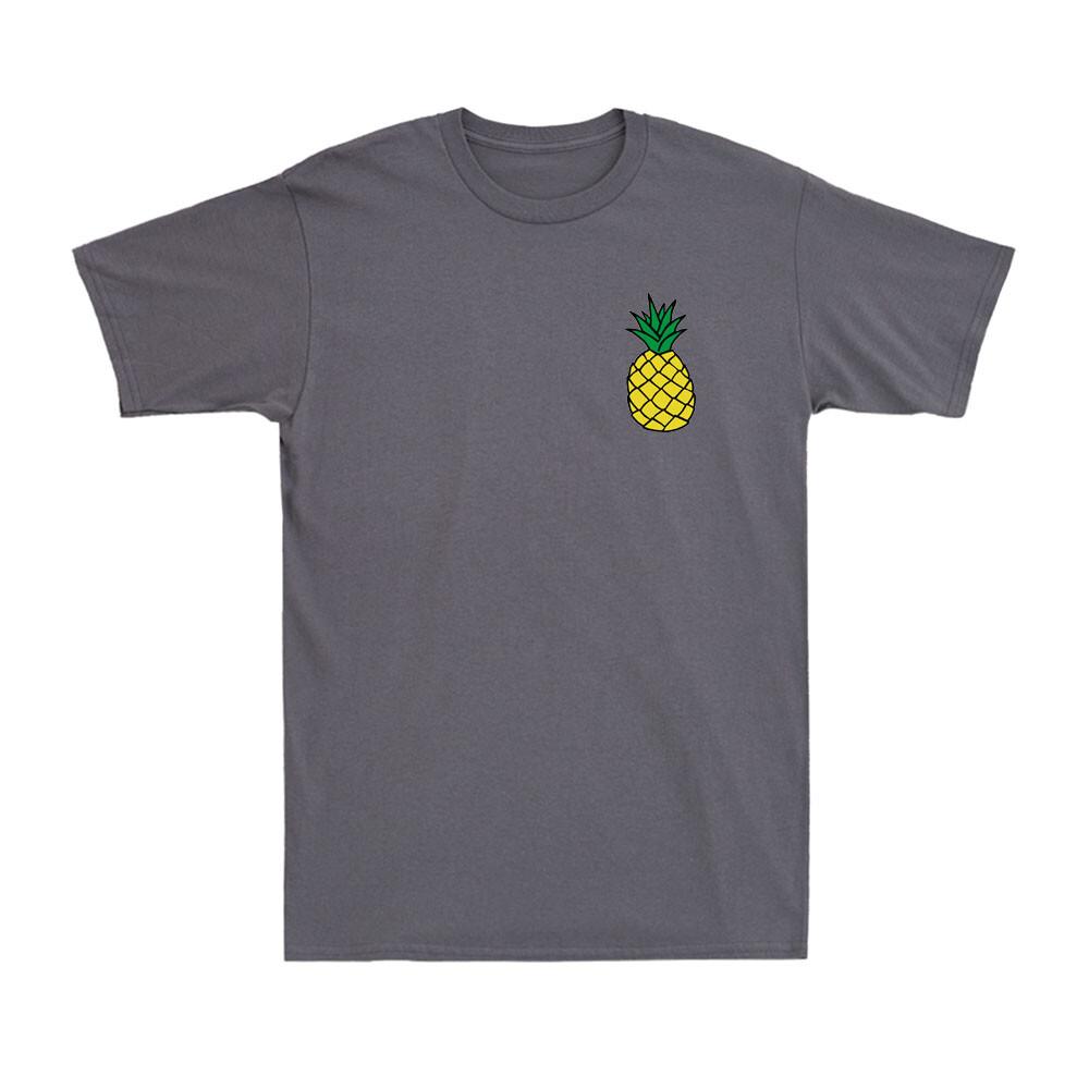 Pineapple Shirt Pineapple Left Breast Pocket Graphic Novelty Unisex's T-Shirt