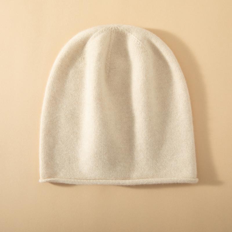 100% Cashmere Women's Elegant Turban Hat - Soft, Warm, Versatile for Autumn & Winter