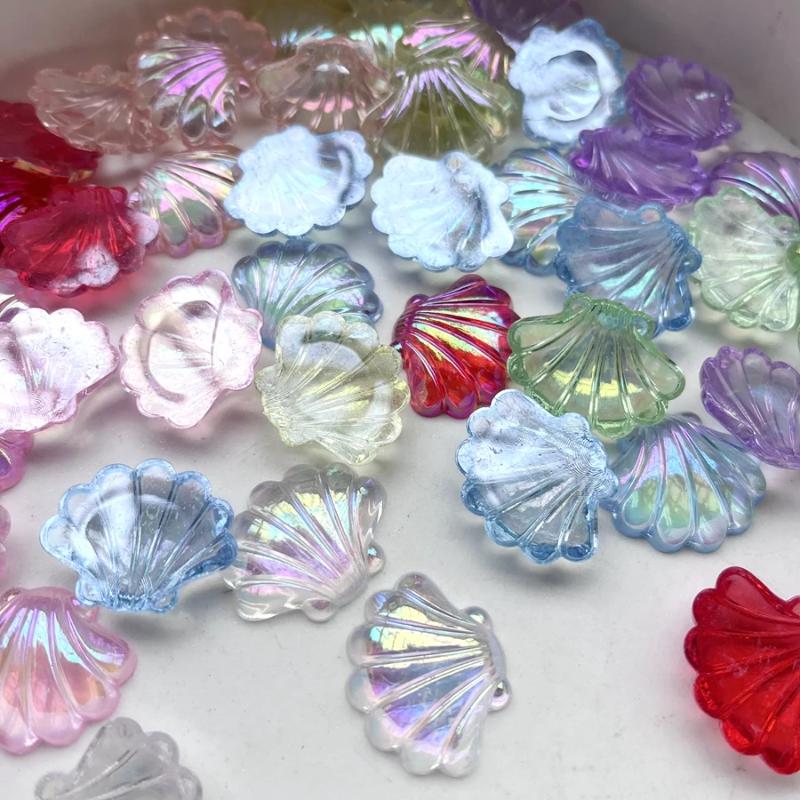 10 Pieces 27*22mm Beautiful AB Color Shell Crystal Rhinestone Flat Back Scrapbook Shell Crystal Rhinestone