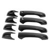 8pcs Carbon Fibre Style Door Handle Cover Trim Replacement for Jeep Patriot Grand Cherokee Durango