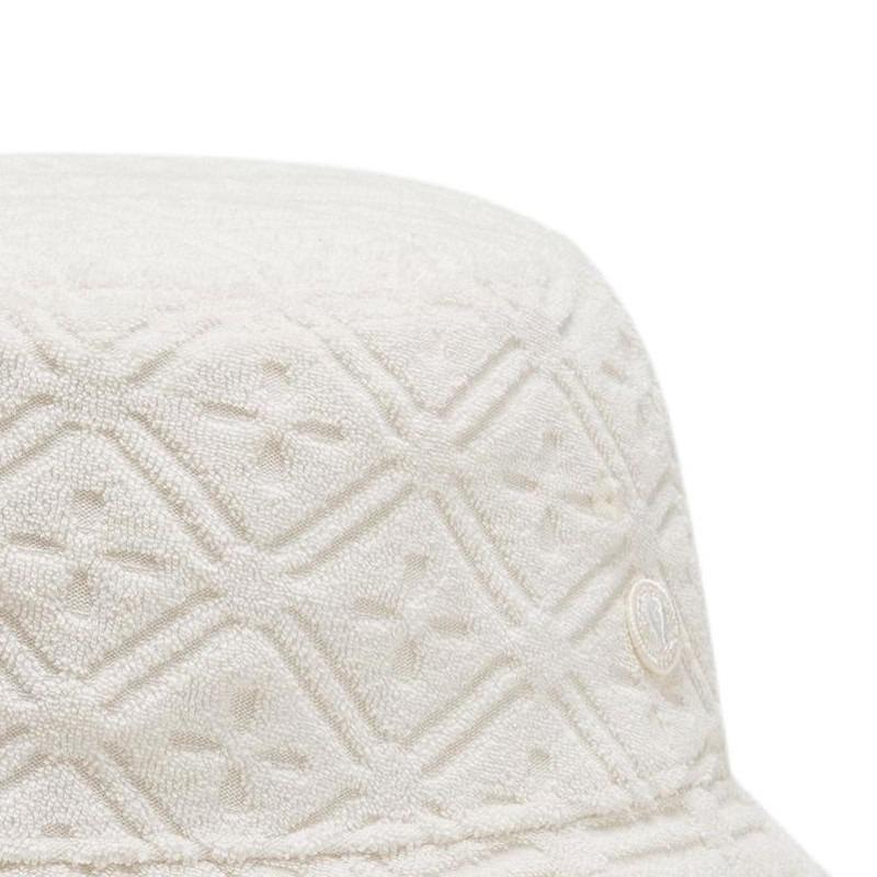 lululemon Terry Jacquard retro soft wicking performance bucket hat men and women same style couple style light ivory white LU9DHES