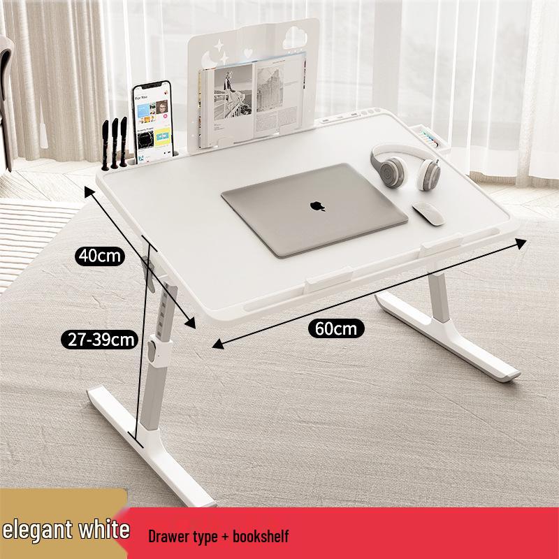 Foldable Adjustable Bedside & Laptop Desk for Dorm Study