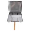 BBQ Grilling Basket Stainless Steel Portable Outdoor Camping Barbecue Basket with Detachable Dividers for Fish Meat