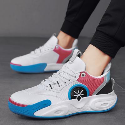 Non-slip Springback Breathable Basketball Shoes Male Youth Cement Floor Breathable Mat Student Actual Combat Sports Shoes