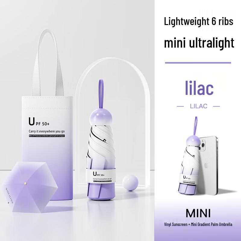 Baodini 5-Fold Mini UV Protection Travel Umbrella