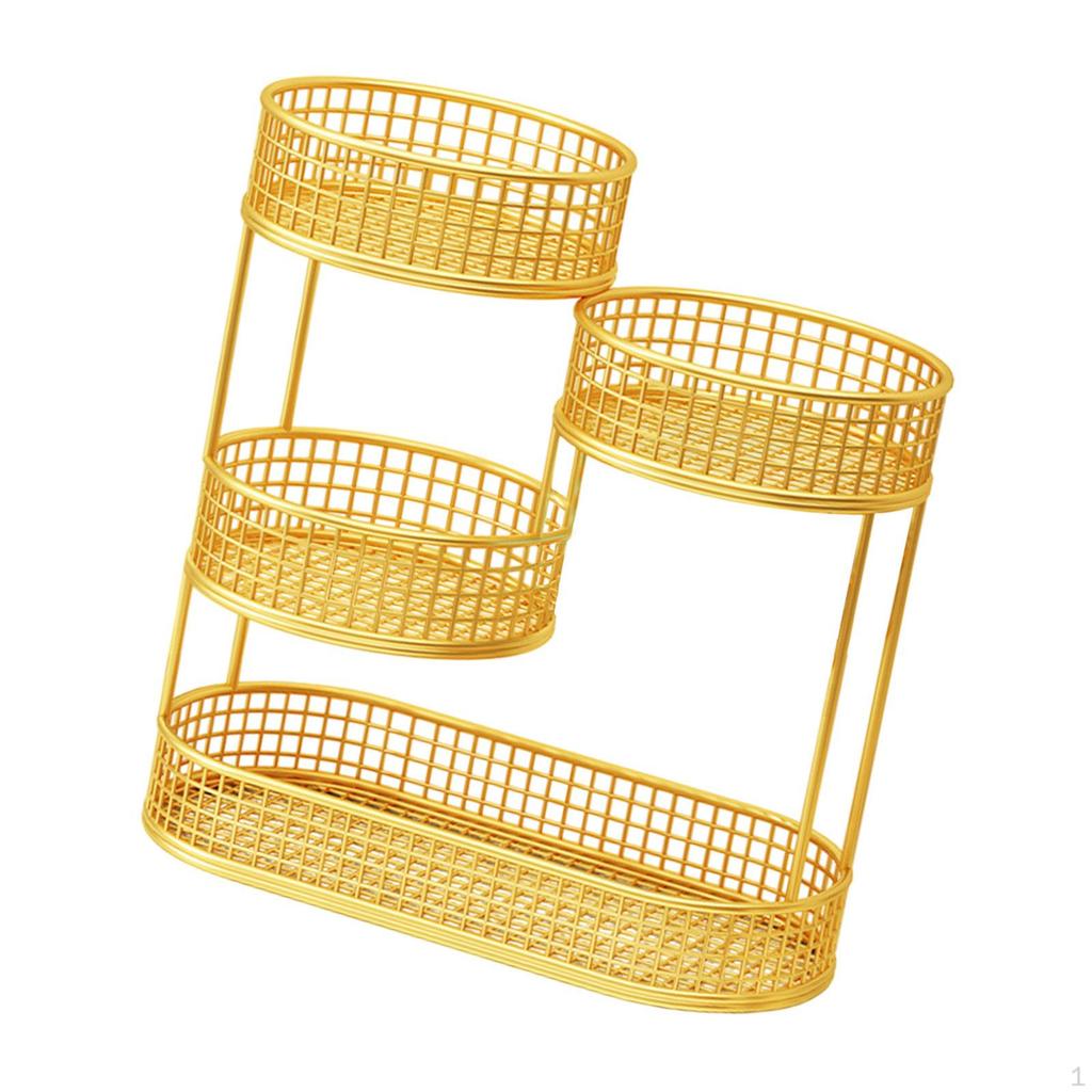 Board Basket Bowl to Serve Countertops Party Space Large Capacity Savings Metal Wire Storage