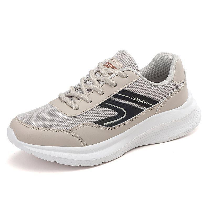 Sneakers running shoes new women's shoes mesh breathable casual white soft sole lightweight student single mesh shoes