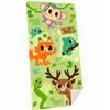 Bath Towel 70x140 Forest Animals Cotton for Bathroom and Beach