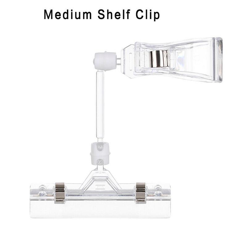 Plastikowy zacisk półkowy Etykieta cenowa Klipy reklamowe Uchwyty Wyświetlacz znaków
