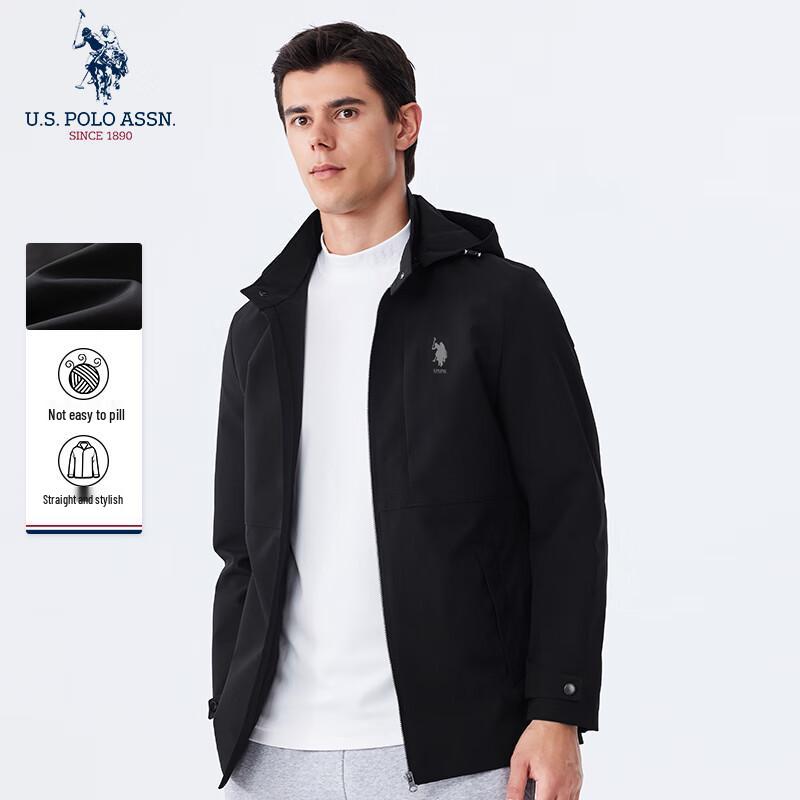 НАС. АССН ПОЛО. Мужская повседневная куртка-ветровка с капюшоном XL