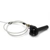 CNC Throttle Turn Grip Quick Twister + Cable  Fit 22mm Handbar Motorcycle BLACK