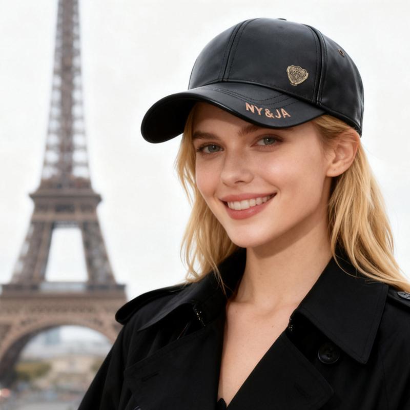 Autumn Winter Men's Velvet Warm Baseball Cap Women Leather Cap Outdoor Cotton Cap