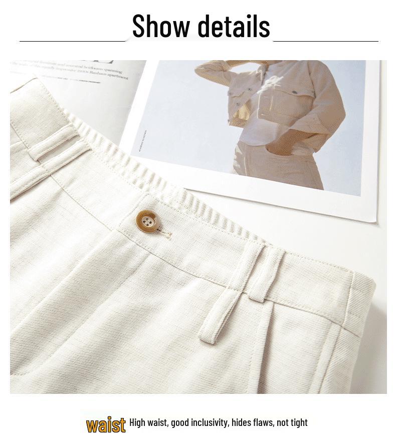 Old Money Style Linen Wide-Leg Pants: Women's Casual Elastic Waist Straight-Leg (Spring 2026)