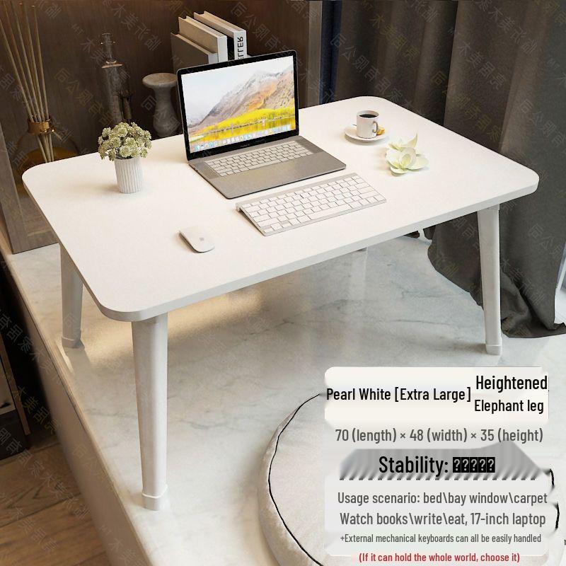 Folding Bedside Student Desk: Compact, Versatile Table for Bedroom or Dorm