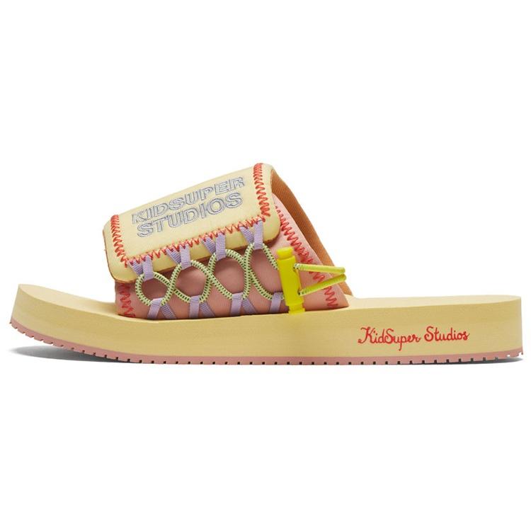 PUMA KidSuper Studios x Wilo Slide Yellow Peach Beige Men s 373543-01 EU 40.5
