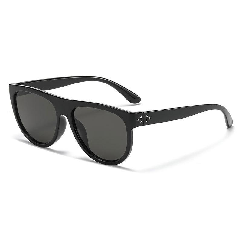 European and American personalized outdoor sunshade pilot sunglasses women's large frame face small anti-ultraviolet sunglasses