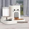 Кормушка для кошек и собак Диспенсер для воды 1,8 л Кормушка для еды 0,8 л Диспенсер для воды с герметичной крышкой Не содержит БФА Миска-кормушка для мелких питомцев для кошек и маленьких собак