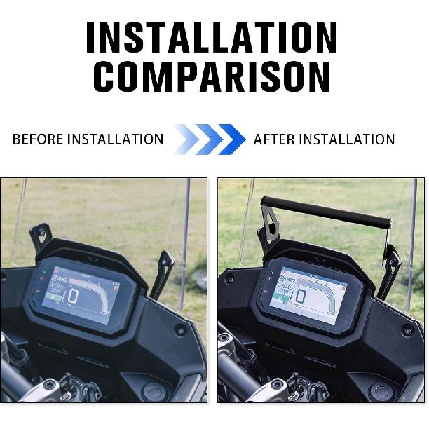 Motorcycle GPS Navigation Mount Bracket Phone Bar Holder Extension Replacement for Honda XL750 Transalp 750 2023-2025 Aluminum Motorbike Accessories