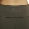 Nike Einfarbige Schnelltrocknende High-Waist Strick-Sporthose mit Geradem Bein Damen Unterteile Mineralgrau Schwarz FV7849004