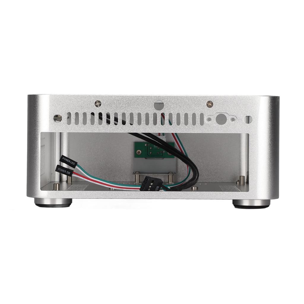 Desktop Computer Case Good Heat Dissipation Exquisite Compact Mini HTPC Case for Home Video Computer