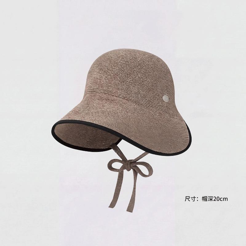 Women S Korean Style Large Brim Foldable Bucket Hat For Spring Summer Outing