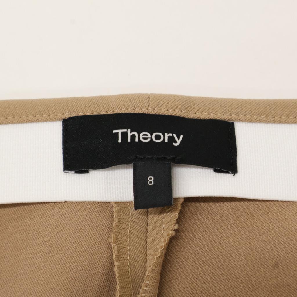 Theory [Good Condition/23AW] 01-3306404 Flare Line Tuck Kick Pants/ Bottoms 8 beigeUsed