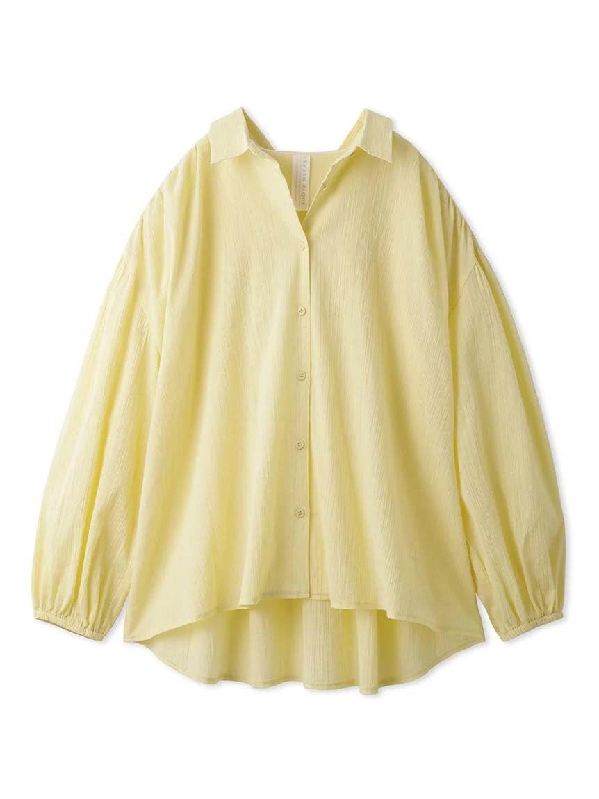 

gelato pique Хлопковая расклешенная рубашка PWFT242273 YEL Женская