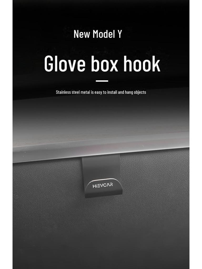 Tesla Model Y Glove Box Hook - Portable Co-Pilot Interior Accessory