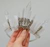 Retro Silver Moon Crystal Glass Crown Headband