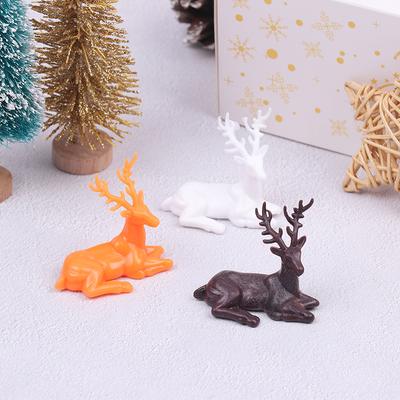 Miniaturní domeček pro panenky Socha jelena Elk Ornamenty Doplňky k dekoraci domečku pro panenky