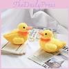 Charming Yellow Duck Plush Keychain Delightful 10cm Stuffed Animal Toy With Pp Cotton