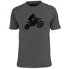 Mens Motorcross (v1) Silhouette T Shirt Backside 50/50 Lip