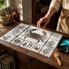 Ocean Theme Art Supplies for Adults Stencil Set, Sea Animal Wall Stencil, Plastic Octopus Mural Easy Alignment Crafting Sheets Stencils Painting Large