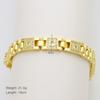 Personalized Light Luxury High-End Copper Gold-Plated Hollow Heart-Shaped Love Zircon Pig Nostril Strap Bracelet