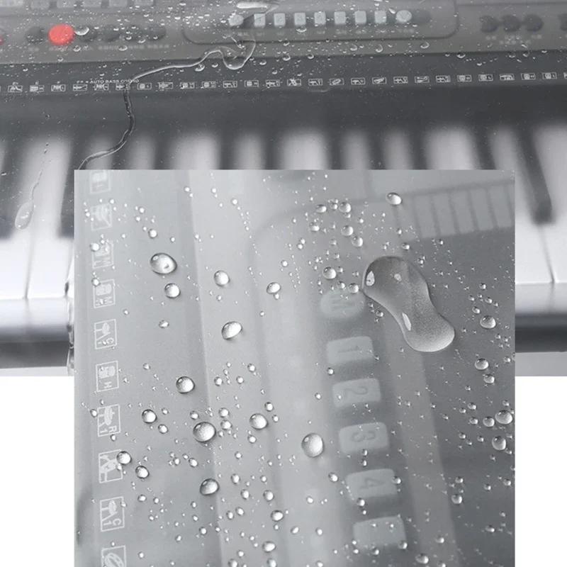 Electronic Piano Cover Frosted Transparent Guzheng Protector 61/76/88 Key Keyboards Instrument Synthesizer Protection Case