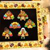 Treasure Cove Thanksgiving Turkey Cutouts Turkey Bulletin Board Decorations for Fall Classroom Decoration 45Pcs