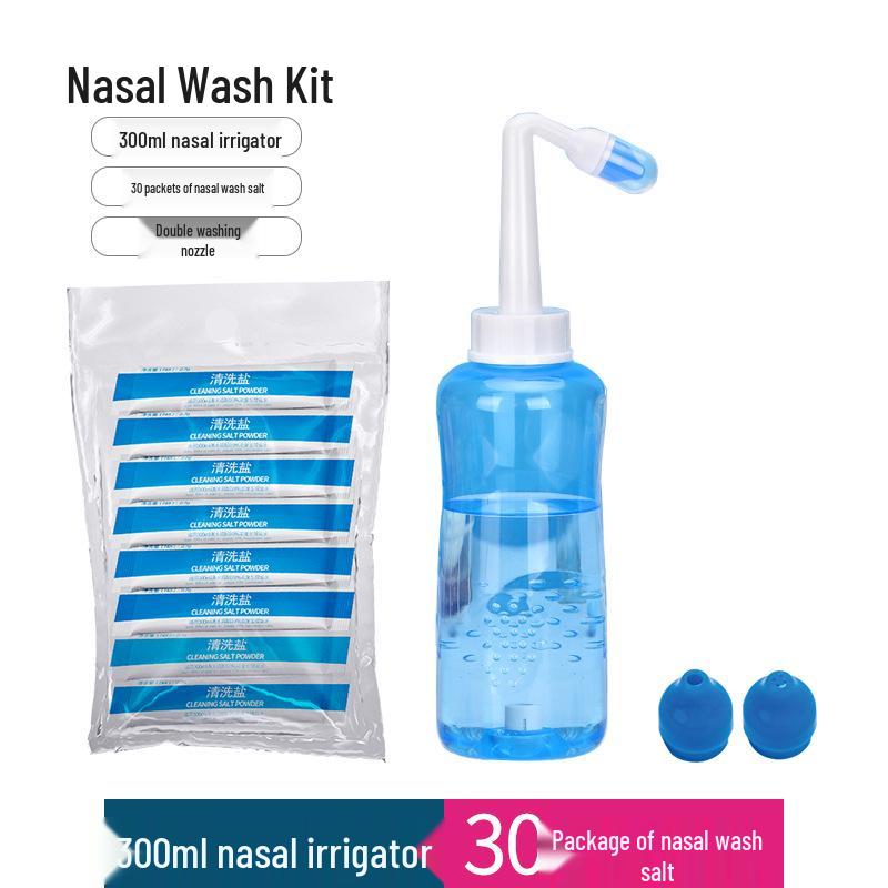 300ml LDPE Nasenspüler mit Doppel-Düse & Auto-Ventil für den Heimgebrauch