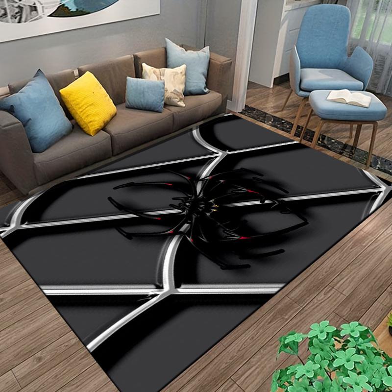 spider Carpet For Living Room Game Rugs Soft Floor Cartoon Rugs Bathroom Rug Mat Yoga Mat Home Decor  decoration chambre