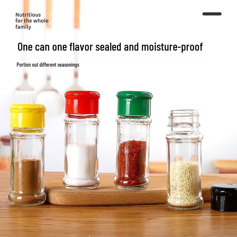 Lightweight Glass Seasoning Bottle with Flip-top Lid for Outdoor BBQ