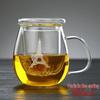 UO SO Heat-Resistant Glass Tea Cup with Infuser