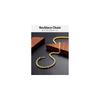 ChainsHouse Necklace, Men's Chain Only, Stainless Steel French Rope Chain, Gold (18k), 75cm, 6mm,