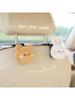 2pcs Cute Bear Rabbit Car Seat Back Hook Storage Headrest Organizer for  Food Bag Handbag Decoration Clothes Hanger