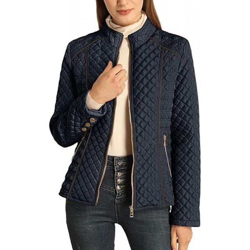 Womens Lightweight Quilted Cotton Puffer Jacket
