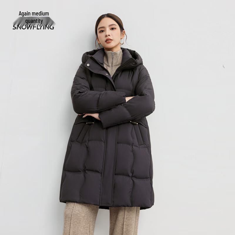 Xue Zhong Fei Women's Mid-Length Hooded Down Jacket