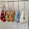 Fashion Large Capacity Women Shoulder Bag Butterfly Floral Crochet Hollow Out Knitted Handbag Vintage Multicolor Crossbody Bags